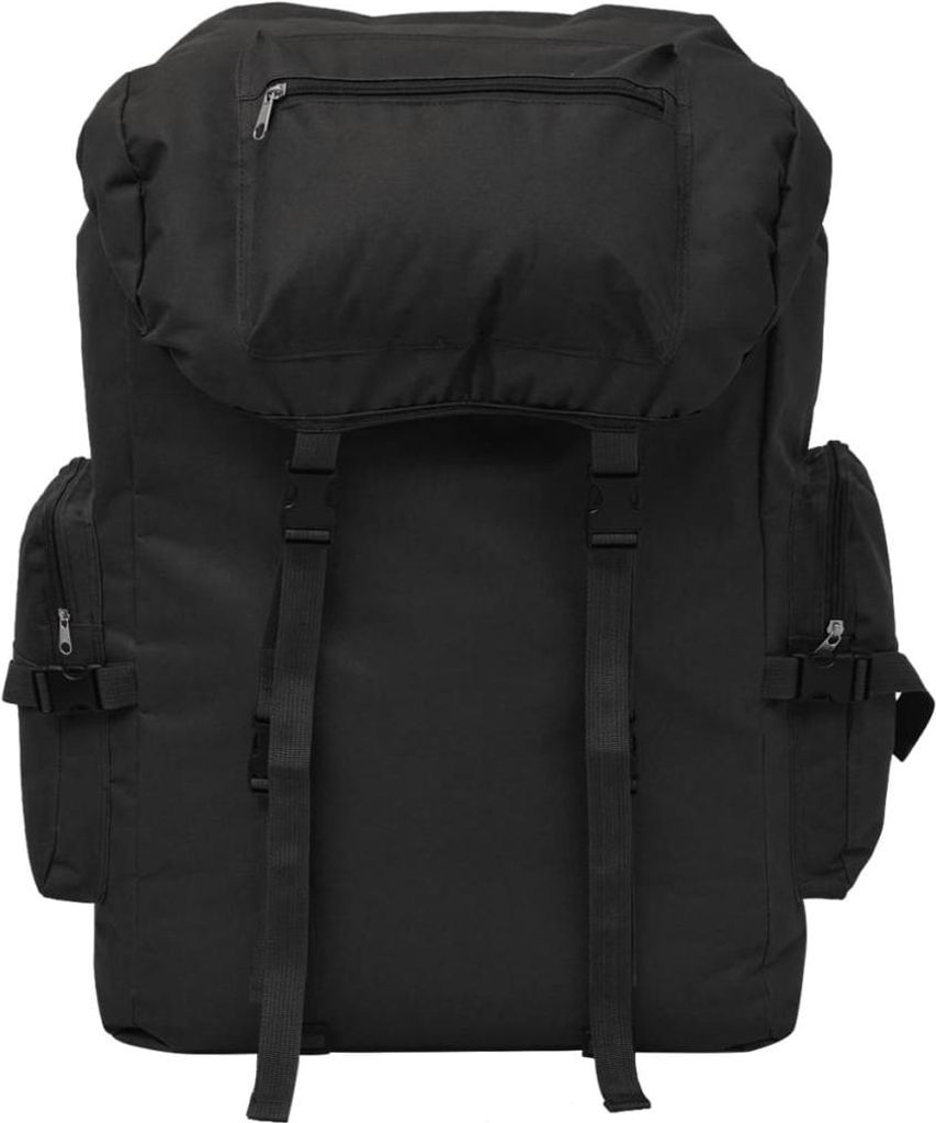 vidaXL Armeerucksack 65 L Schwarz Produktbild 
