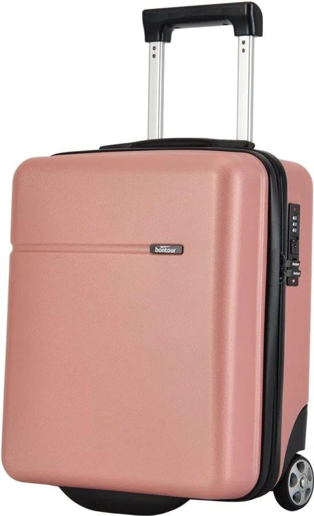 Valise cabine rigide évite frais de bagage 45x36x20 cm rose