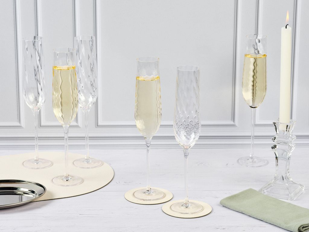 Champagnerflöten-Set STEN, 6-teilig