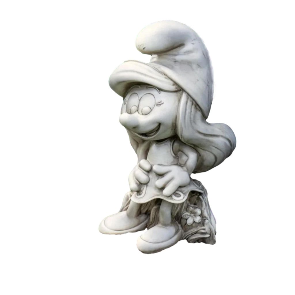 Schlumpfine klein, Figur für den Garten, aus Kunststein, Produktbild 