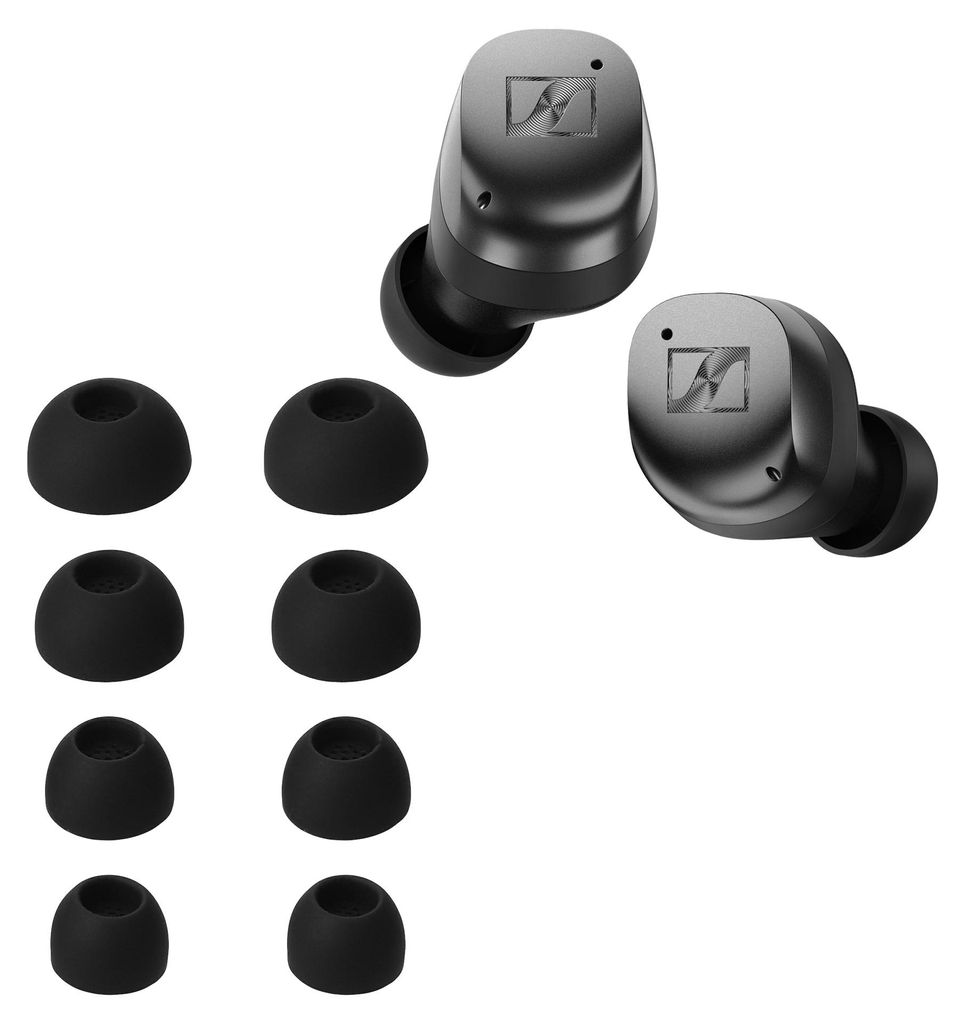 kwmobile 8x Ersatzpolster kompatibel mit Sennheiser MOMENTUM True Wireless 4 - 4 Größen - Silikon Ersatz Ohrstöpsel In-Ear Kopfhörer - Polster