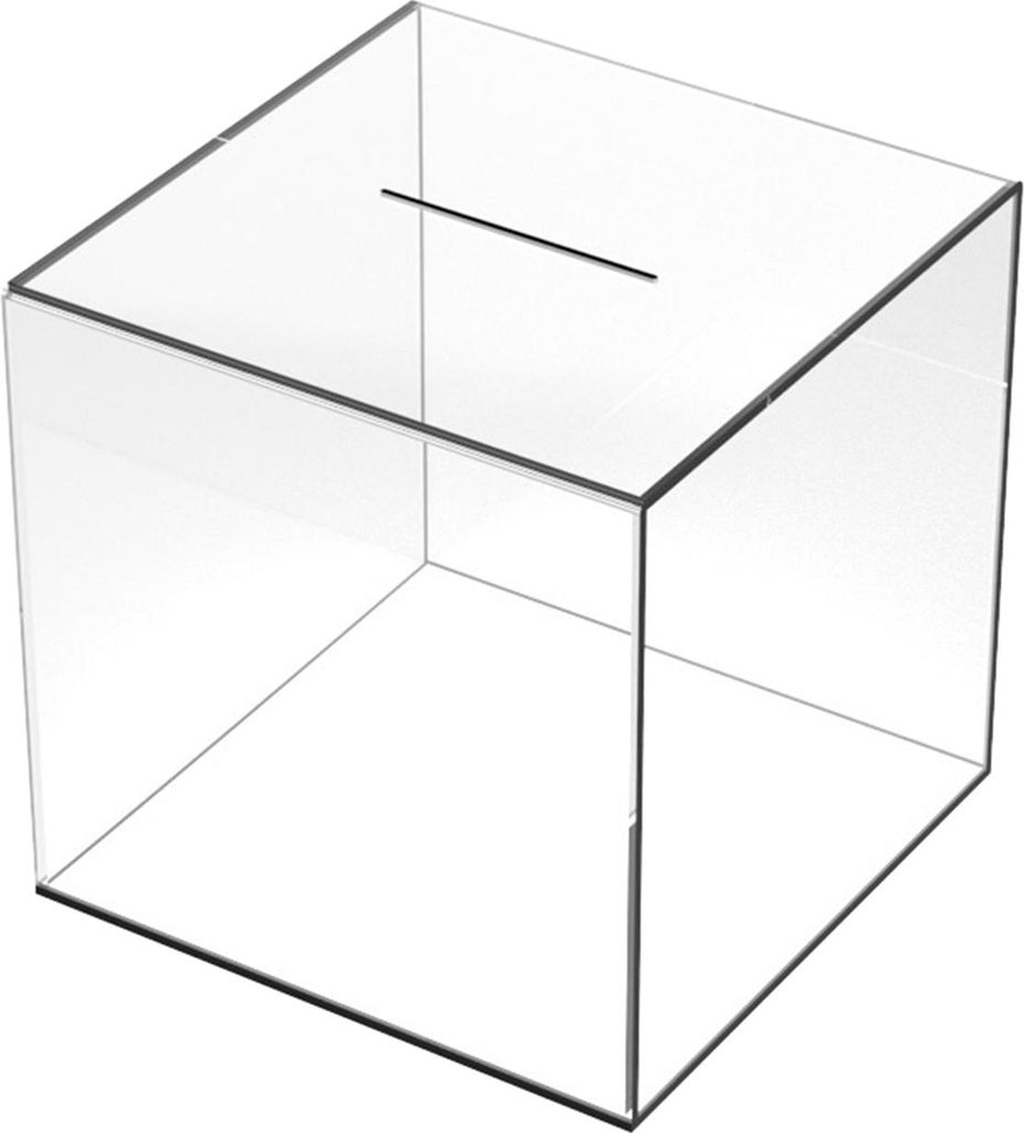 Durchsichtiges Sparschwein, Sparmünze, Geldform, nicht zu öffnendes Acryl, für Erwachsene und Kinder