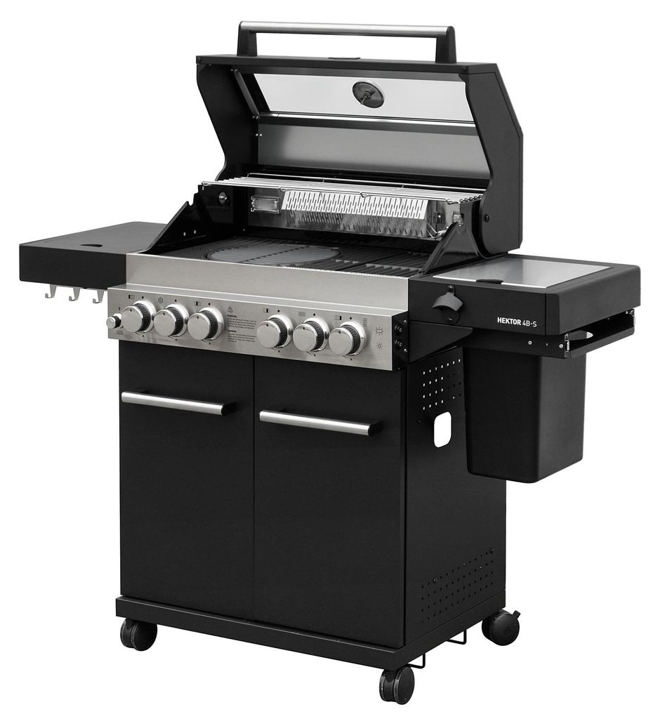 Feuergott Gas-Grillstation Hektor 4B-S inkl. Abdeckhaube Produktbild 