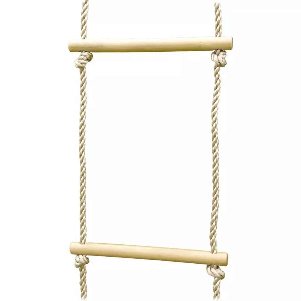 Échelle de corde avec échelons bois pour portique de 1,9 à 2,5 m TRIGANO