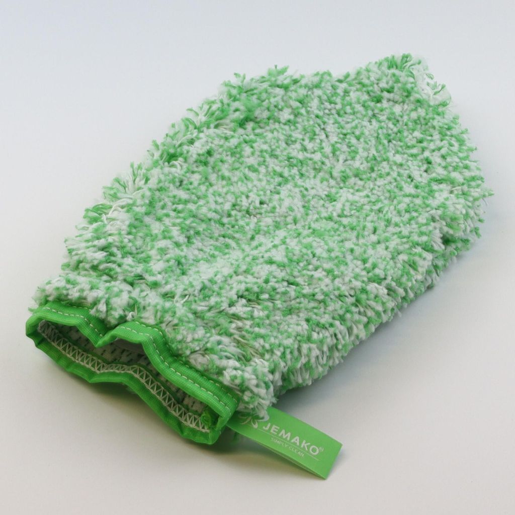 Reinigungshandschuh Langflor grüne Faser - nimmt große Mengen an Wasser und Schmutz auf