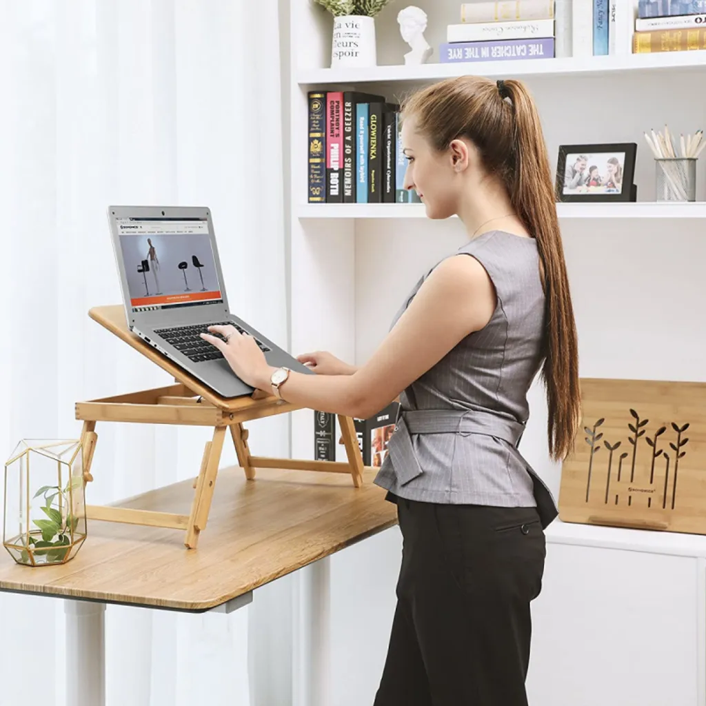 Table Ordinateur Portable Bambou 61cm : Fini la Surchauffe et le Mal de Dos - 8