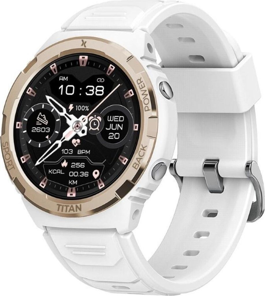Maxcom Smartwatch FW100 Titan Valkiria white Produktbild 