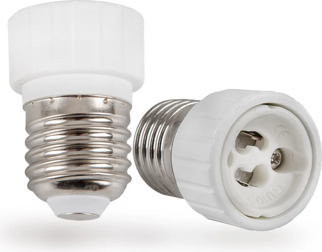 Lot de 2 Adaptateurs de Culot E27 vers GU10 - Convertisseur de Douille