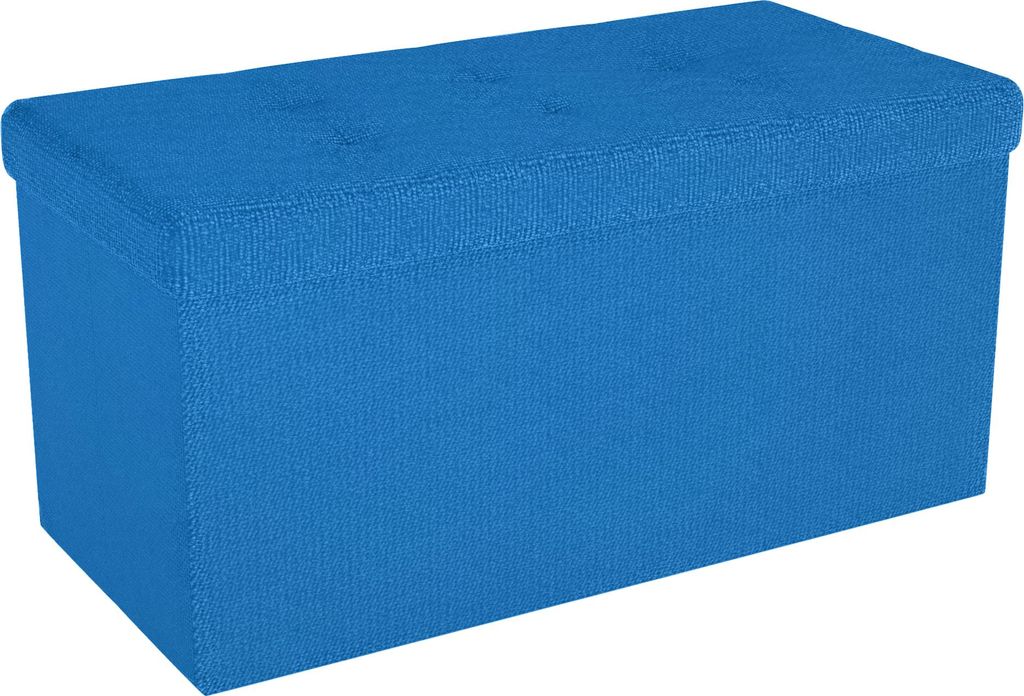 Intirilife Skládací lavice 76x38x38 cm v barvě OCEAN BLUE - Obrázek produktu 