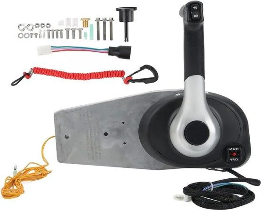 Levier de Vitesse Marine pour Moteur Hors-Bord avec Contrôle du Trim 12V