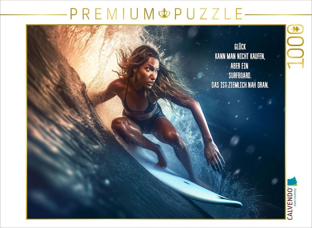 CALVENDO Puzzle Surfboard | 1000 Teile Lege-Größe 64x48cm Produktbild 