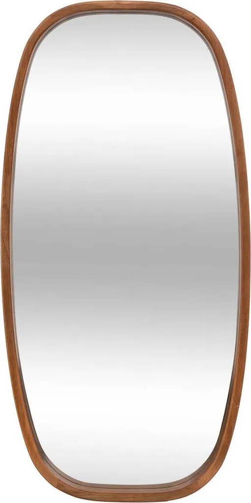 Atmosphera Miroir Ovale Jasna en Bois 80x40 cm - Style Naturel Chic