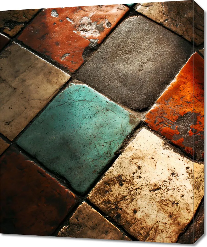 Composizione Ceramica 50x60 Quadro Moderno Design per Soggiorno