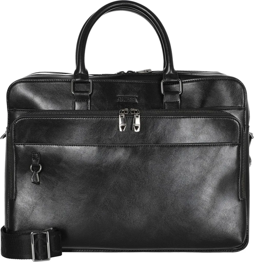 Sacoche Boston Antichoc pour PC 38 cm Noir - Fini les Rayures et les Chocs