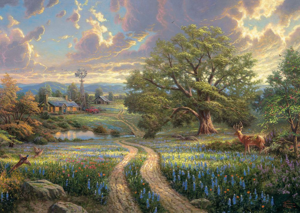 Thomas Kinkade, Country Living, 1.000 Teile Puzzle