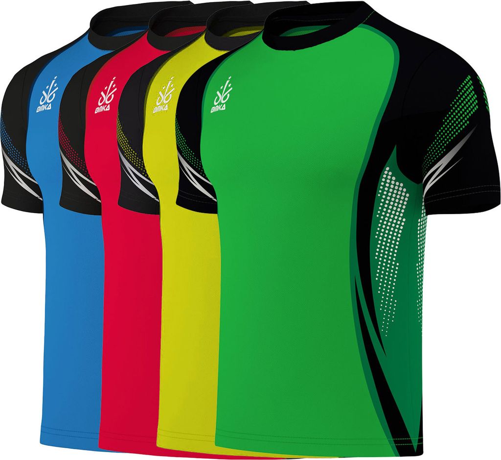 OMKA Trikot Teamsport Teamwear Fussballtrikot Fantrikot Shirt Jersey, Größe:S, Farbe:Gelb