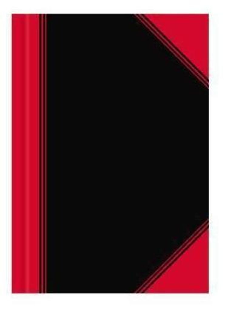 Bantex 100302816, Einfarbig, Schwarz, Rot, A6, 96 Blätter, Produktbild 