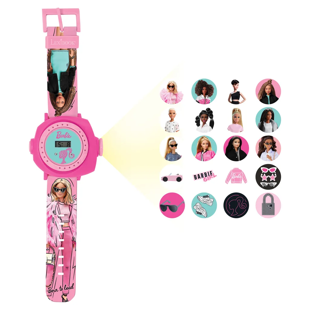 Barbie Orologio Digitale con Proiettore - 20 Immagini Interactive