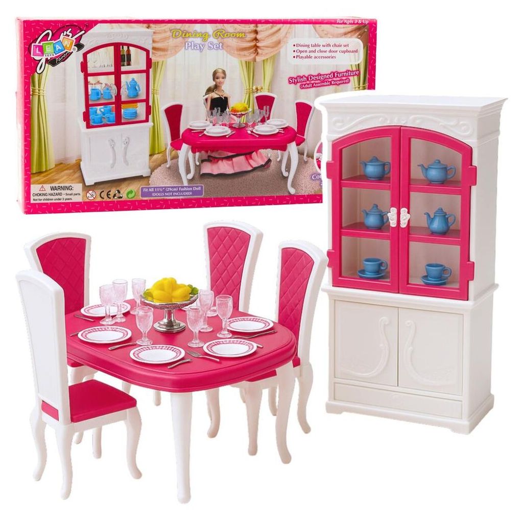 Ensemble de salle à manger pour poupées : table, chaises, Image du produit 