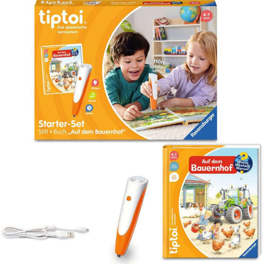 Ravensburger tiptoi starter set 00114: penna e libro della Immagine del prodotto 