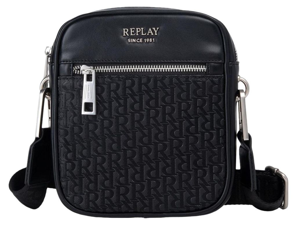 REPLAY Umhängetasche Reporter Bag Black schwarz