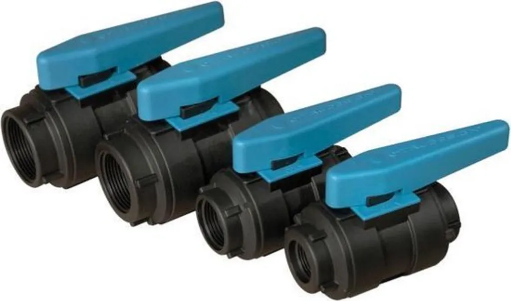 Robinet de sectionnement Allpa 1/2 en plastique noir pour cuve d'eau