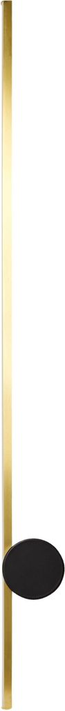 BELIANI LED Wandlampe Gold Aluminium Schwarz Eisen Sockel 90 cm Licht Beleuchtung Schlafzimmer Wohnzimmer Modernes Design
