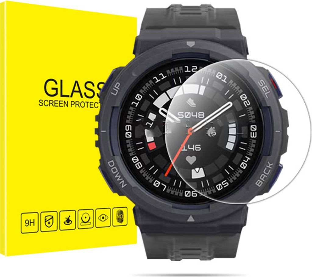 INF Amazfit Active Edge Displayschutzfolie (3er-Pack) mit Installationsset