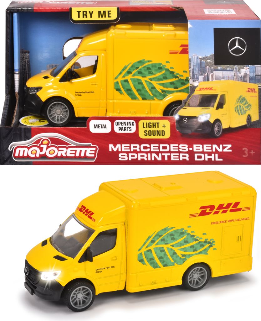 Majorette Spielzeugauto Sprinter Grand Series Mercedes-Benz Sprinter DHL 213742000