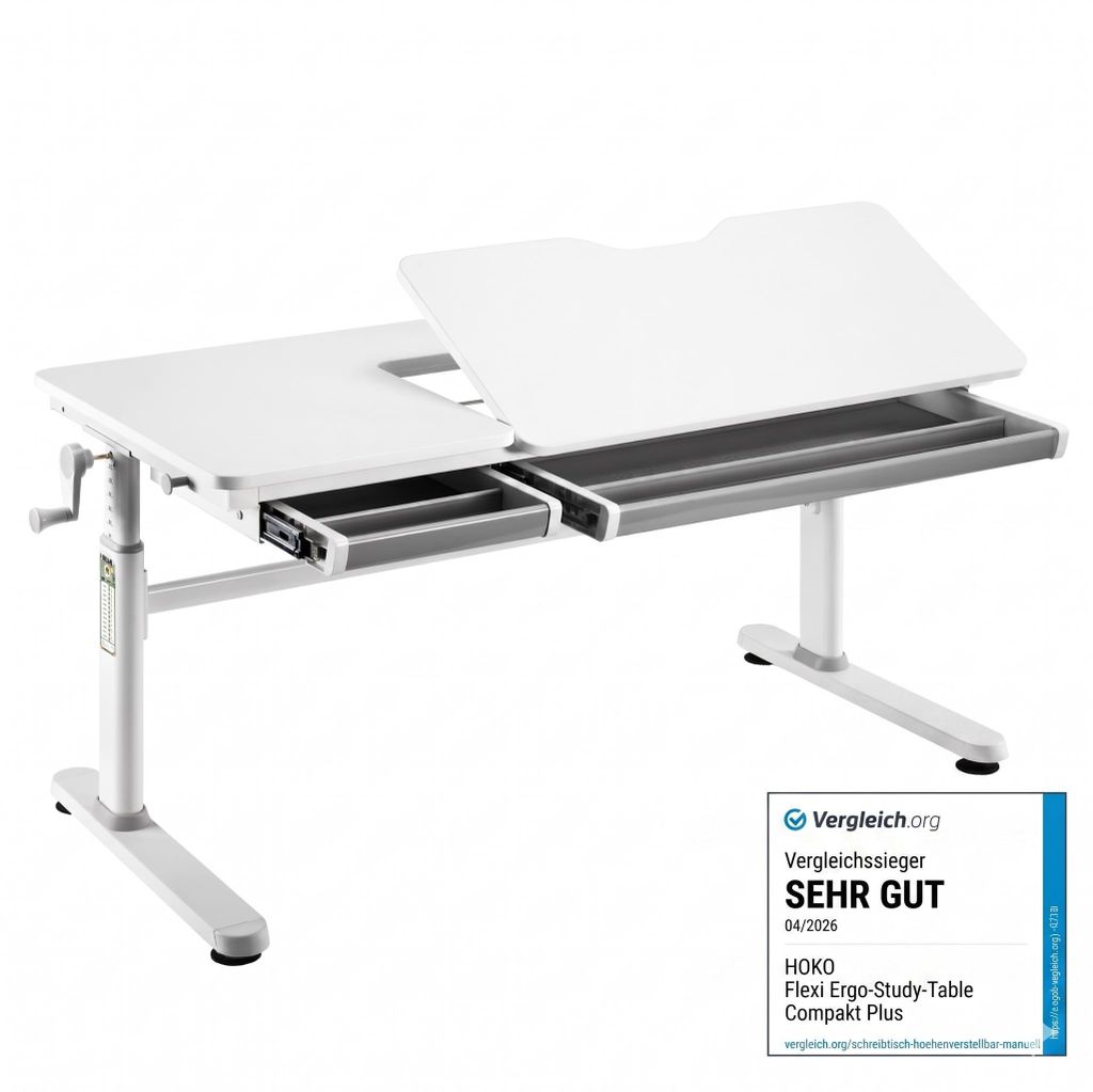 HOKOKinderschreibtisch höhenverstellbar 54-76 cm, Ergo Produktbild 