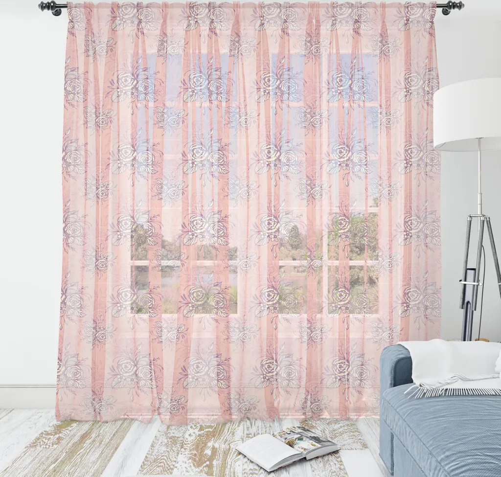 Arazzo Parete Rose ABAKUHAUS | Sfondo Foto Chic Satin 135x274