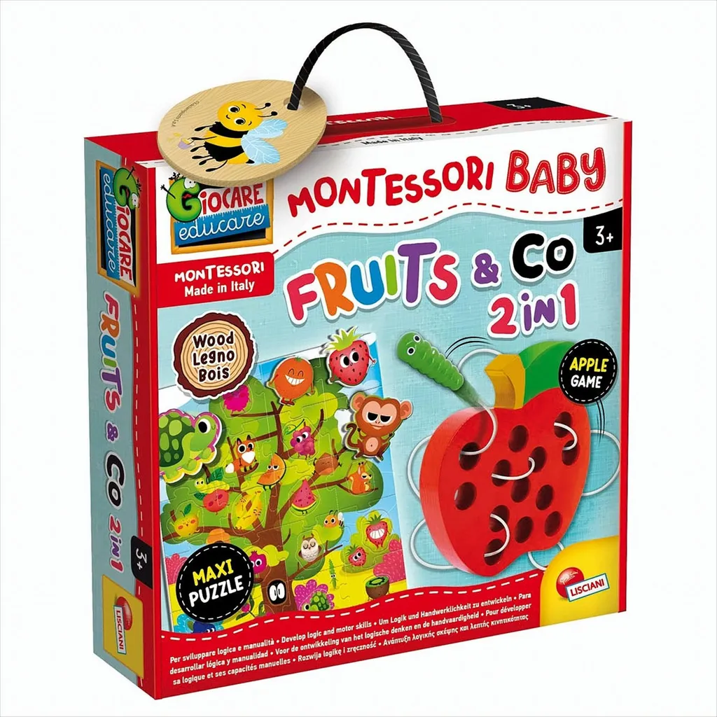 Jeu de Tri Montessori en Bois - Fruits & Co Lisciani pour Tout-petits - 4
