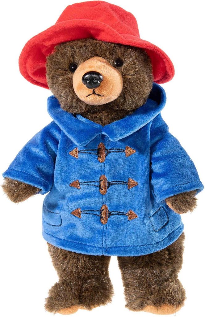 A stuffed Paddington Bear toy.