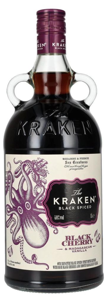 The Kraken Black Spiced Black Cherry & Madagascan Vanilla 40% Vol. 1l