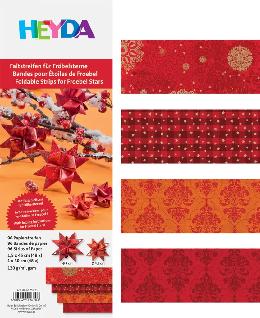 Offerta Set Heyda 204875535 Oro - 96 Strisce per 24 Stelle Fröbel
