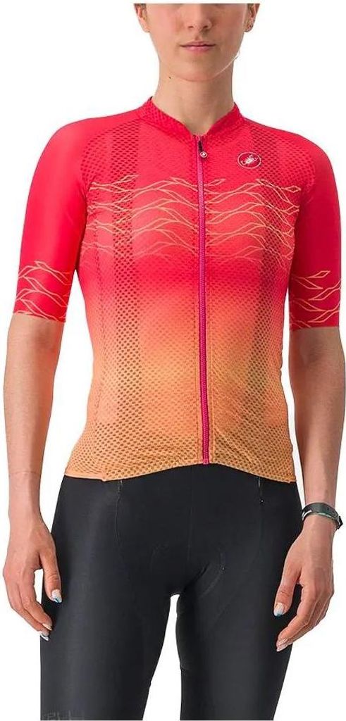 CASTELLI Kurzarm Fahrradtrikot - CLIMBER'S 2.0 W - Rot M