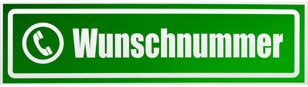 Kiwistar Wunschnummer invertiert Magnetschild Schild magnetisch - 20cm Grün - reflektierend - Magnetfolie für Auto PKW Kfz