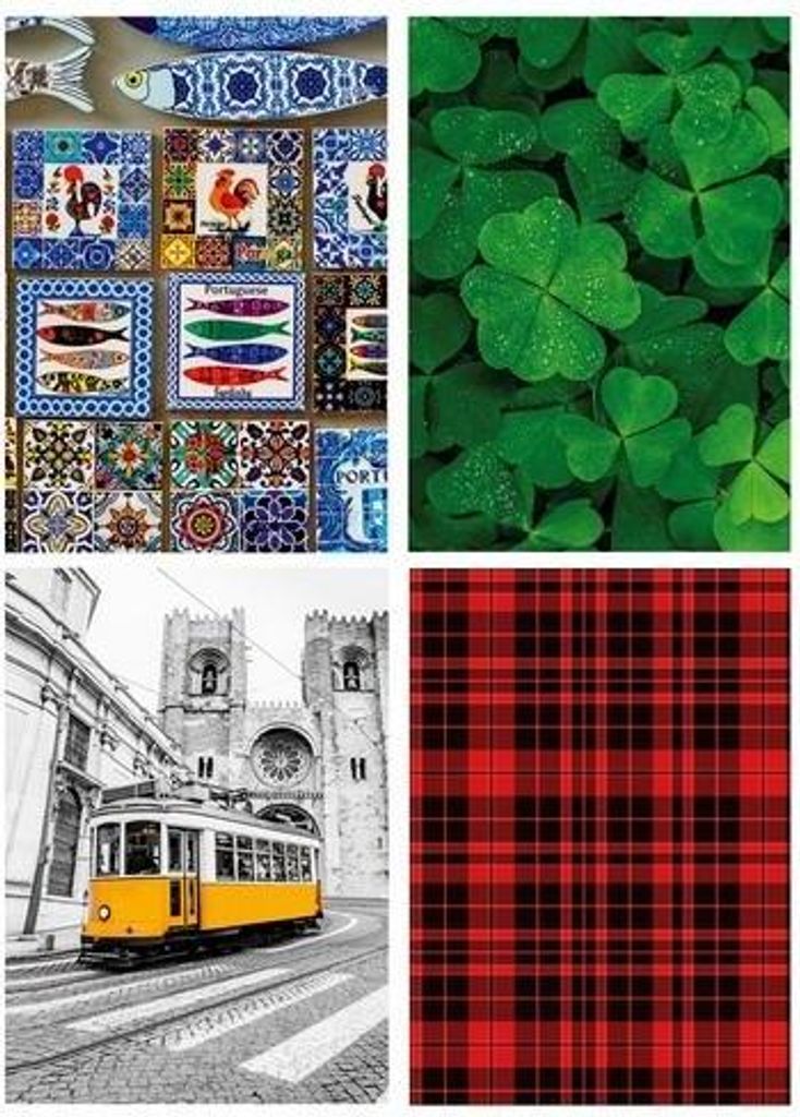 A4 Raster Notizbuch 96 Blatt mix