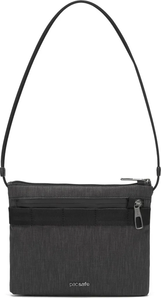 Sacoche Pacsafe Metrosafe X carbone antivol bandoulière transversale