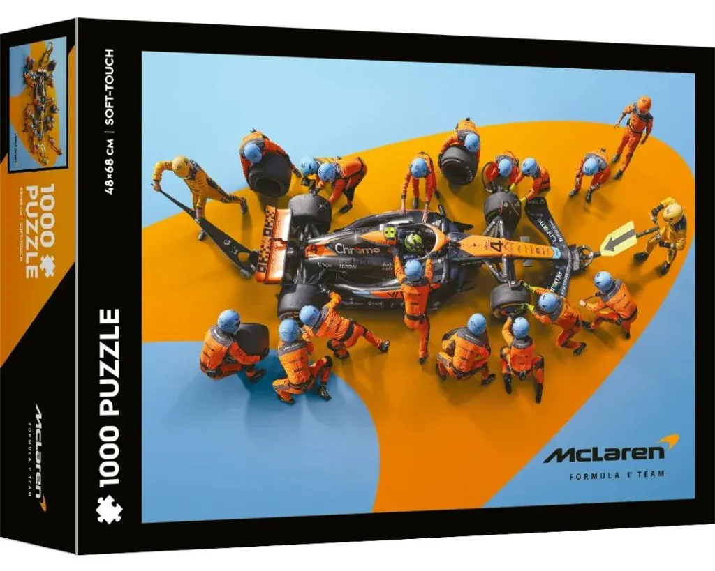 Puzzle McLaren Trefl 1000 pièces Soft Touch Record Pit Stop Formule 1