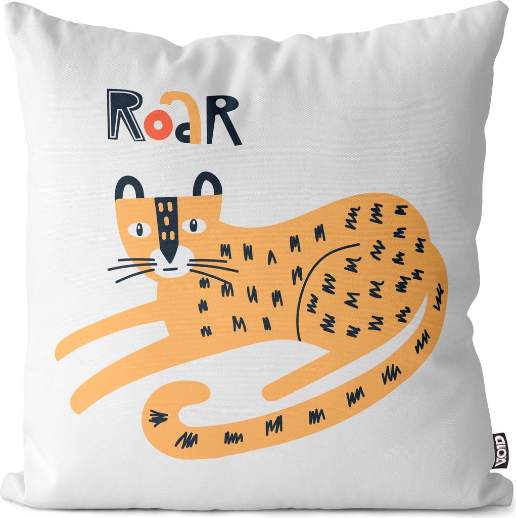 VOID Roar Leopard Wildkatze Kissenbezug Kissenhülle Sofakissen Kissen Deko Outdoor-Kissen Dekokissen