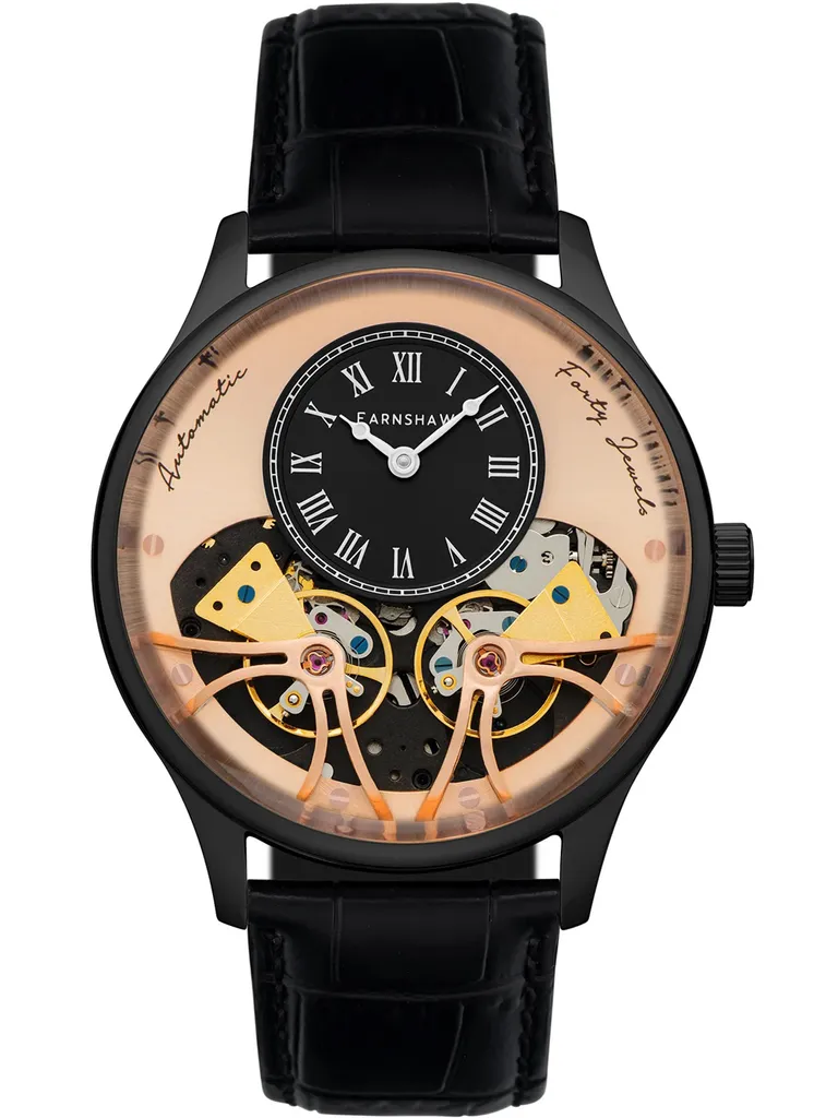 Montre Automatique Earnshaw Faraday ES-8179-0D pour Homme en Acier