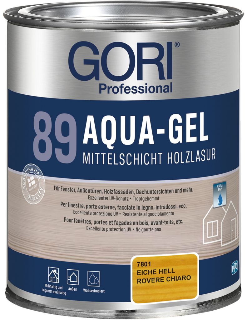 2,5L Gori 89 eiche hell 7801 Aqua-Gel Produktbild 
