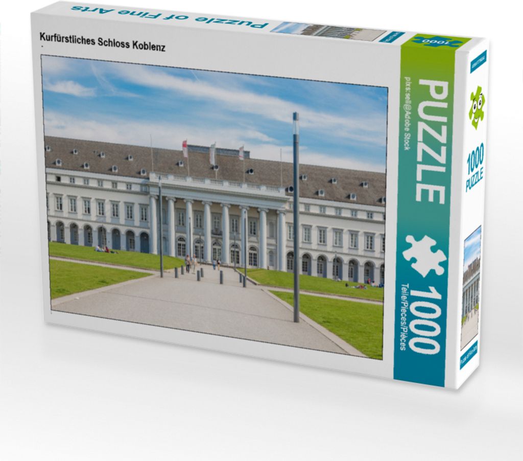 CALVENDO Puzzle Kurfürstliches Schloss Koblenz | 1000 Teile Lege-Größe 64x48cm Foto-Puzzle für glückliche Stunden