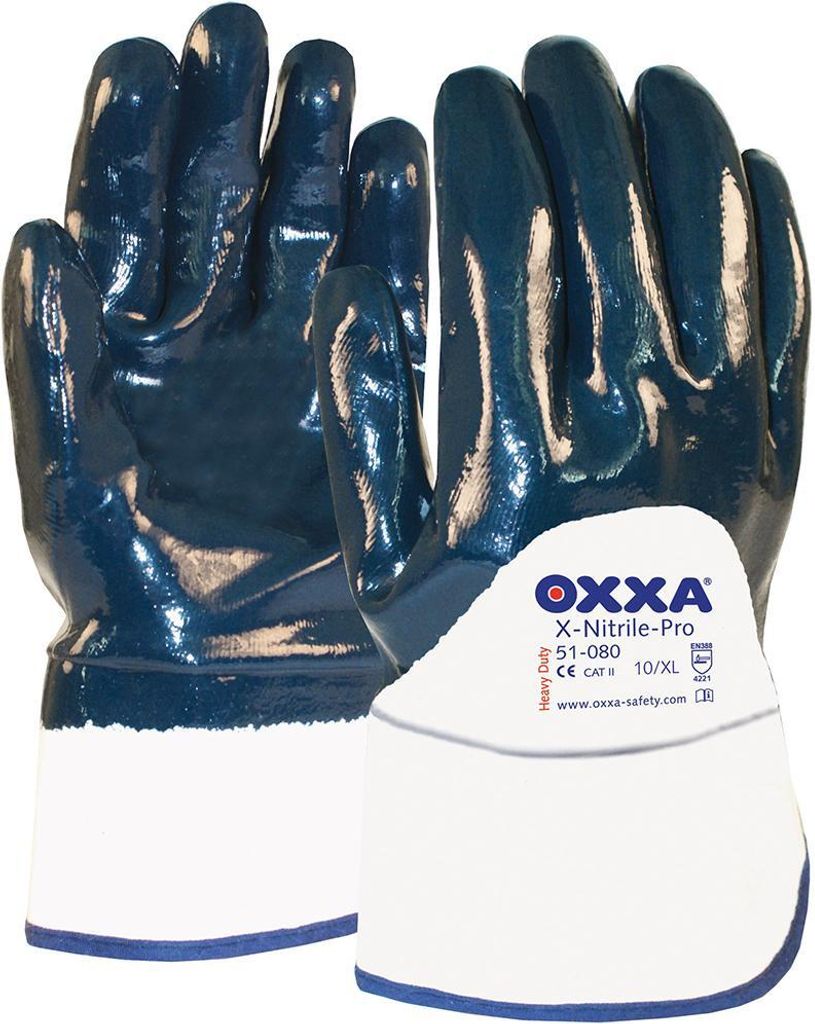 Handschuh Oxxa X-Nitrile-Pro, Gr.9, Stulpe teilbeschichtet