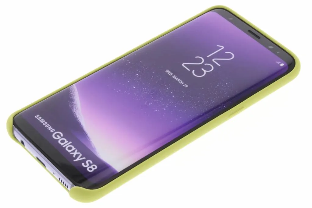 Coque Samsung S8 Silicone Vert - Texture Antidérapante et Design Épuré - 4