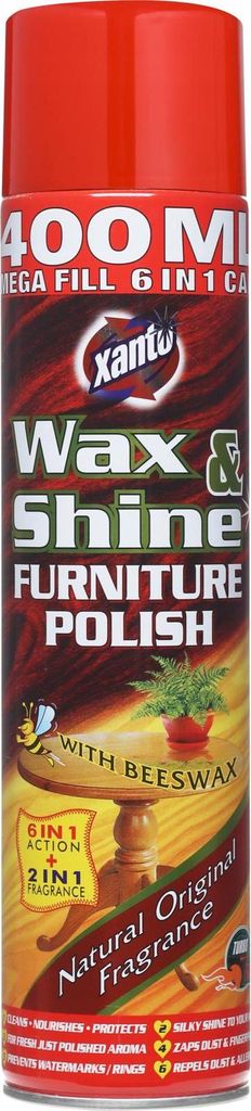 Xanto | Möbelreiniger 6In1 - 400 Ml - Wachs & Glanz - Staubschutz, Pflege, Aromatischer Duft