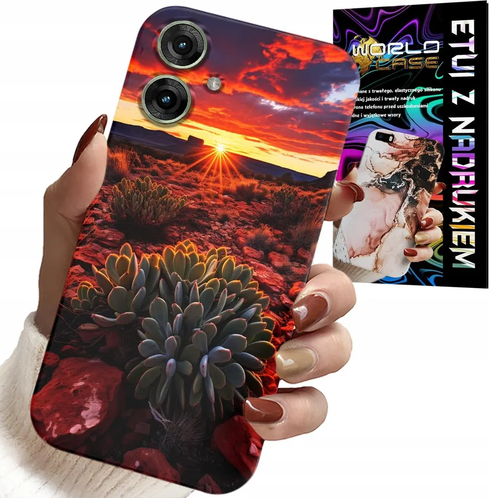 Motorola Moto G55 Cover Deserto Messicano e Vetro: Stile Senza Confini