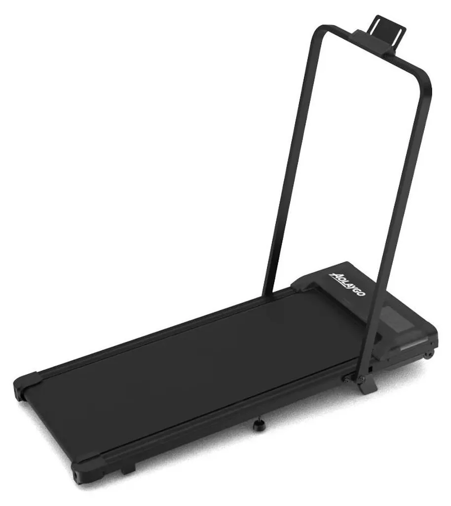 Tapis de course pliable pour courir à la maison malgré la météo en noir