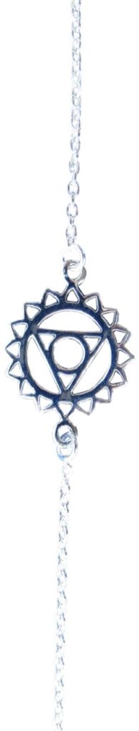 Armband "Vishuddhi Chakra" 1,4cm Silber 925 mit 20cm Silberkette